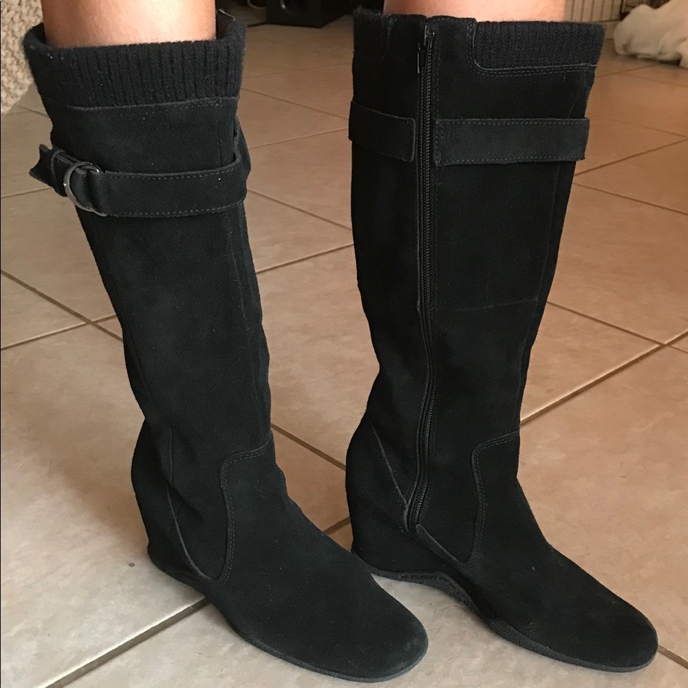 A.n.a knee high suede knee high boots